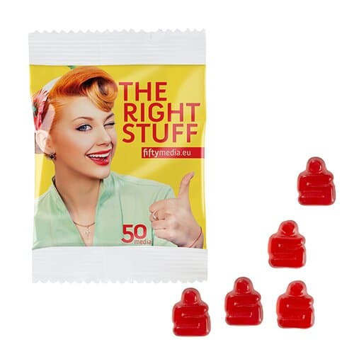 Fruchtgummi STANDARD-Formen 10 g im kompostierbaren Tütchen