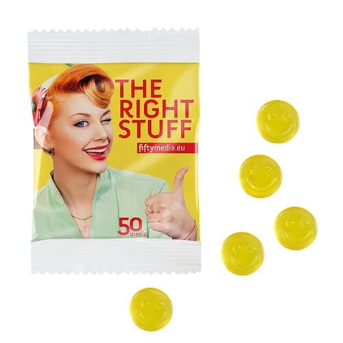 Fruchtgummi STANDARD-Formen 10 g im kompostierbaren Tütchen