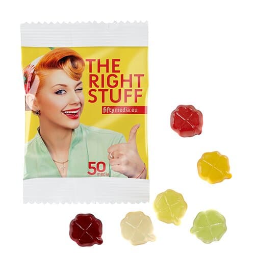 Fruchtgummi STANDARD-Formen 10 g im kompostierbaren Tütchen