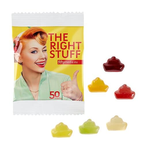 Fruchtgummi STANDARD-Formen 10 g im kompostierbaren Tütchen