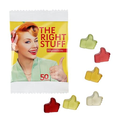 Fruchtgummi STANDARD-Formen 10 g im kompostierbaren Tütchen