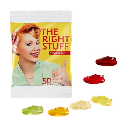 Fruchtgummi STANDARD-Formen 10 g im kompostierbaren Tütchen