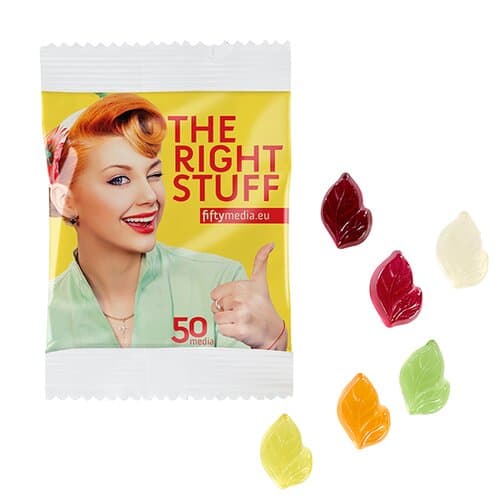 Fruchtgummi STANDARD-Formen 10 g im kompostierbaren Tütchen