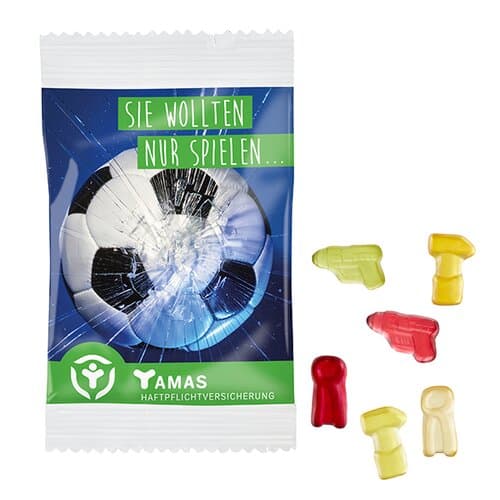 Fruchtgummi STANDARD-Formen 15 g im kompostierbaren Tütchen