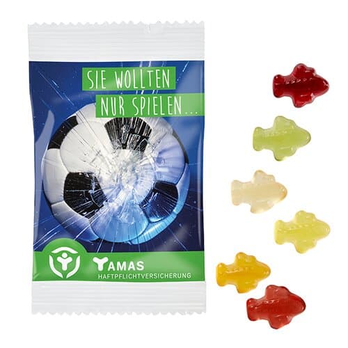 Fruchtgummi STANDARD-Formen 15 g im kompostierbaren Tütchen