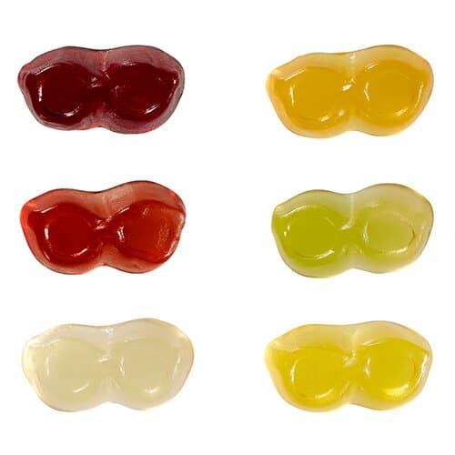Fruchtgummi STANDARD-Formen 15 g im kompostierbaren Tütchen