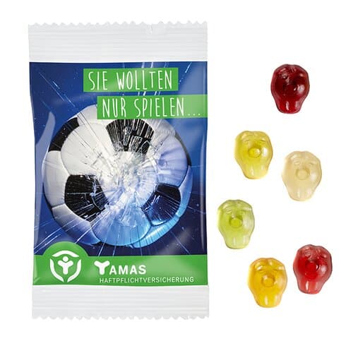 Fruchtgummi STANDARD-Formen 15 g im kompostierbaren Tütchen