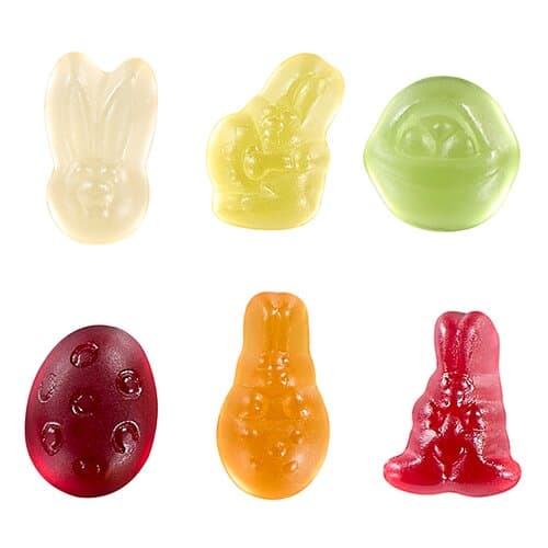Fruchtgummi STANDARD-Formen 15 g im kompostierbaren Tütchen