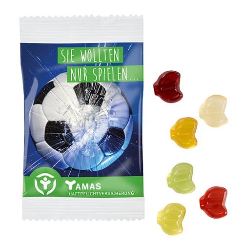 Fruchtgummi STANDARD-Formen 15 g im kompostierbaren Tütchen