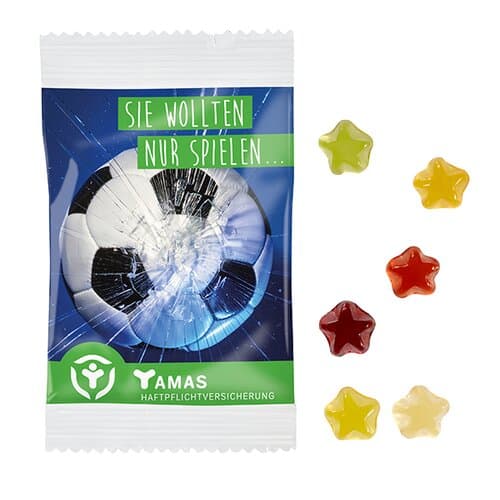 Fruchtgummi STANDARD-Formen 15 g im kompostierbaren Tütchen