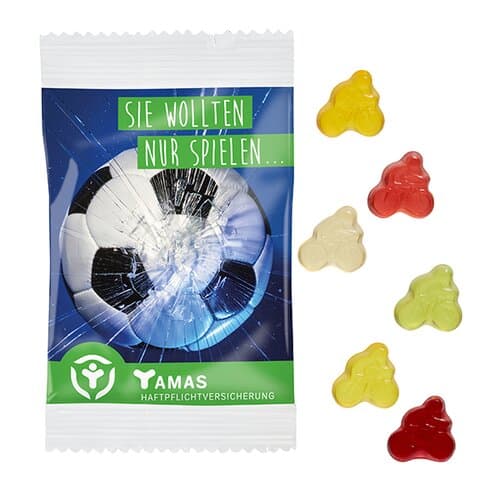 Fruchtgummi STANDARD-Formen 15 g im kompostierbaren Tütchen