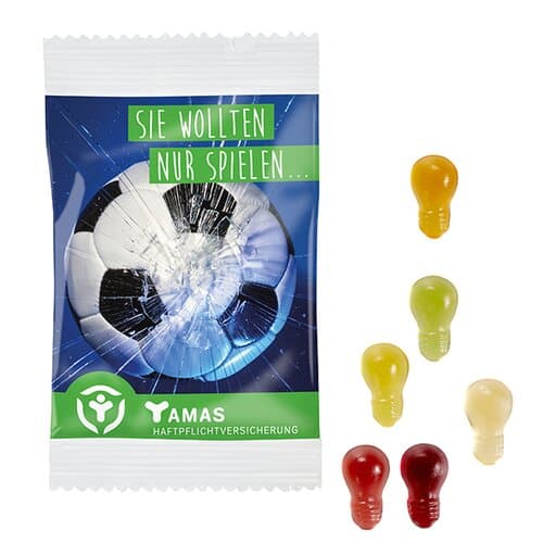 Fruchtgummi STANDARD-Formen 15 g im kompostierbaren Tütchen