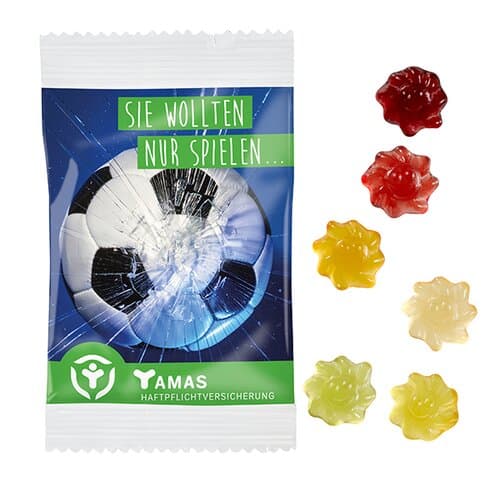 Fruchtgummi STANDARD-Formen 15 g im kompostierbaren Tütchen