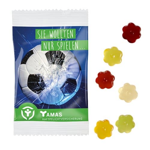 Fruchtgummi STANDARD-Formen 15 g im kompostierbaren Tütchen