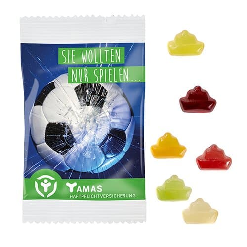 Fruchtgummi STANDARD-Formen 15 g im kompostierbaren Tütchen