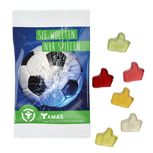 Fruchtgummi STANDARD-Formen 15 g im kompostierbaren Tütchen