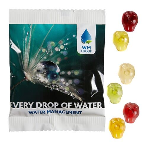 Fruchtgummi STANDARD-Formen 20 g im kompostierbaren Tütchen