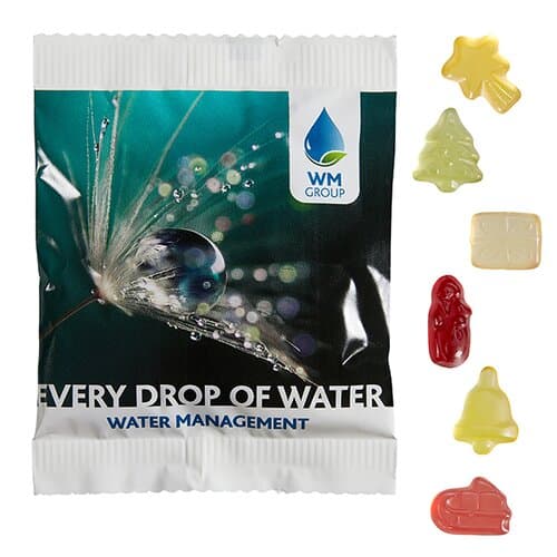 Fruchtgummi STANDARD-Formen 20 g im kompostierbaren Tütchen