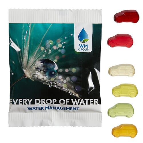 Fruchtgummi STANDARD-Formen 20 g im kompostierbaren Tütchen
