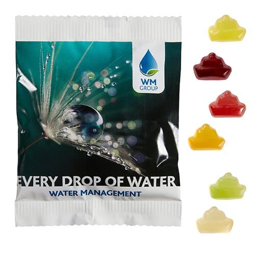 Fruchtgummi STANDARD-Formen 20 g im kompostierbaren Tütchen
