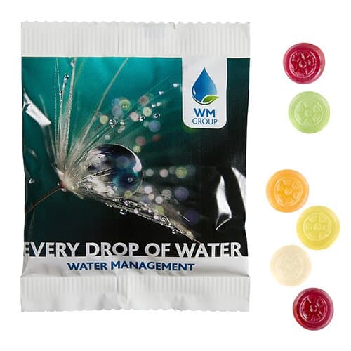 Fruchtgummi STANDARD-Formen 20 g im kompostierbaren Tütchen