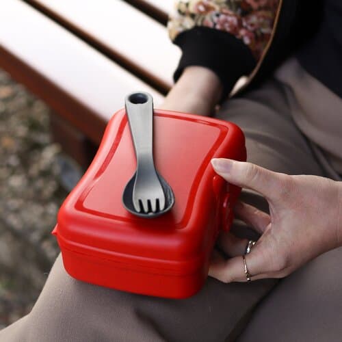 Koziol BASIC READY Lunchbox-Set + Besteck-Set MADE IN GERMANY