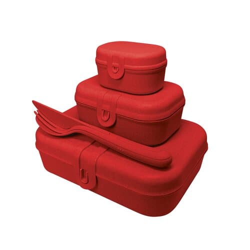 Koziol PASCAL READY Lunchbox-Set + Besteck-Set MADE IN GERMANY