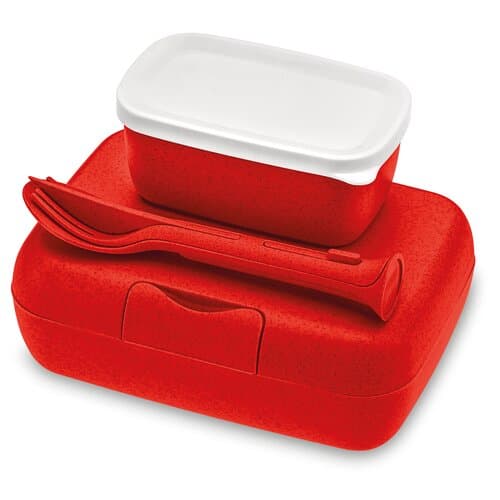 Koziol CANDY READY Lunchbox-Set + Besteck-Set MADE IN GERMANY