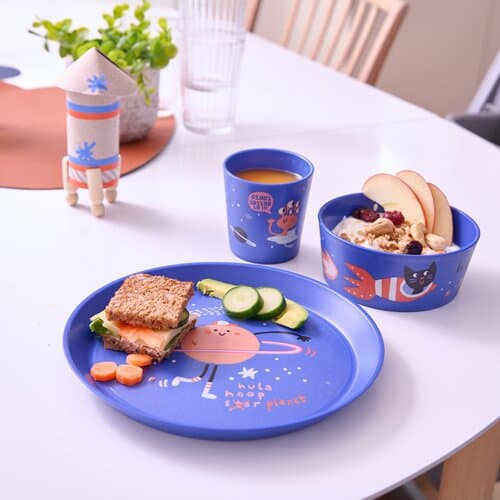 Koziol CONNECT SPACE Kleiner Teller + Schale + Becher MADE IN GERMANY