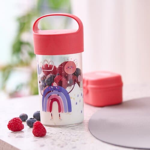 Koziol BUDDY SNACK 0,5 DREAMS Snackpot / Trinkflasche 500ml MADE IN GERMANY