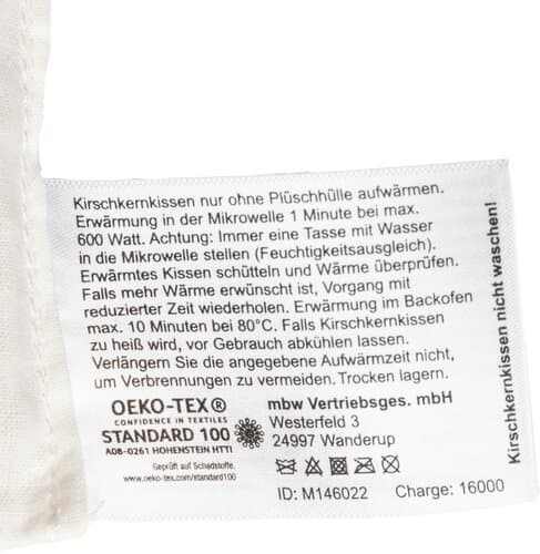 OEKO-TEX® Kirschkernkissen