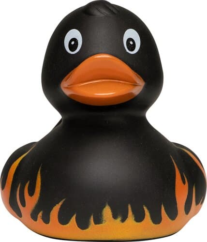 Quietsche-Ente Flammen