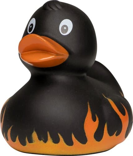 Quietsche-Ente Flammen