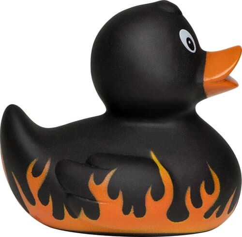 Quietsche-Ente Flammen