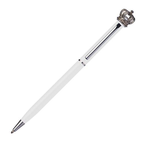 Kugelschreiber aus Metall mit Krone DYLAN