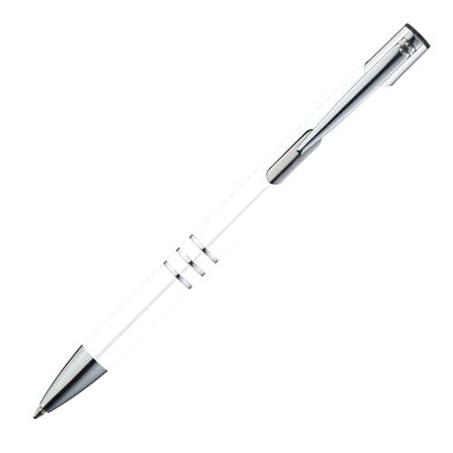 Kugelschreiber aus Metall mit 3 Zierringen ESTEBAN