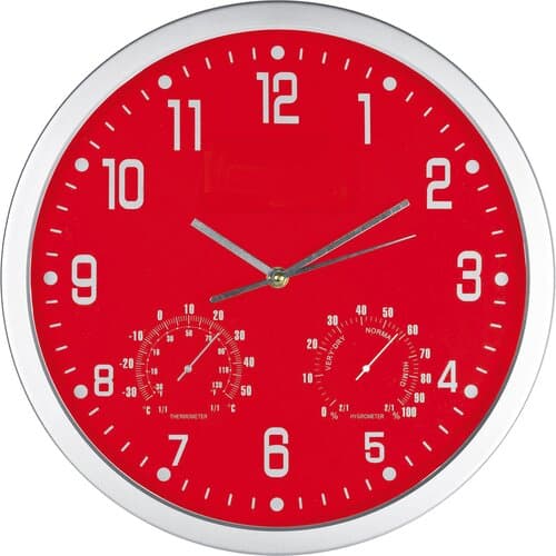 Wanduhr mit Hygro - und Thermometer MALCOLM