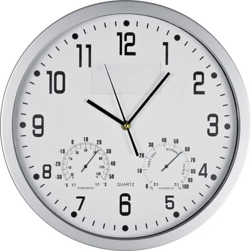 Wanduhr mit Hygro - und Thermometer MALCOLM