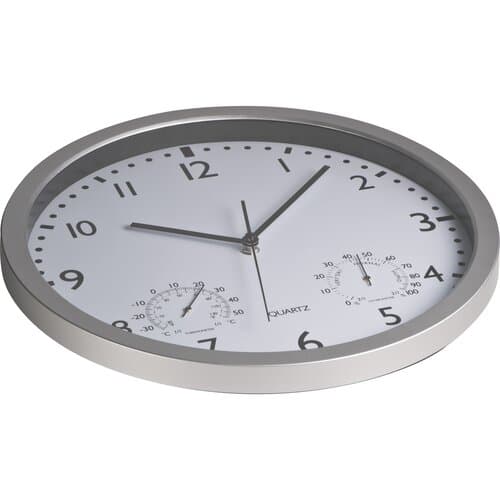 Wanduhr mit Hygro - und Thermometer LUIZA