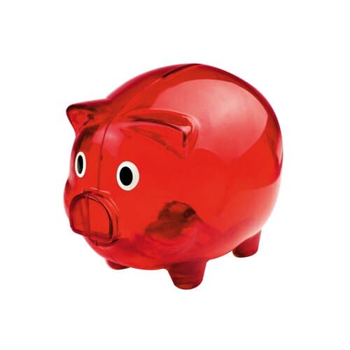 Transparentes Sparschwein TRUDY