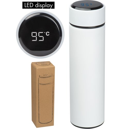 Vakuum Edelstahlflasche mit LED Temperaturanzeige