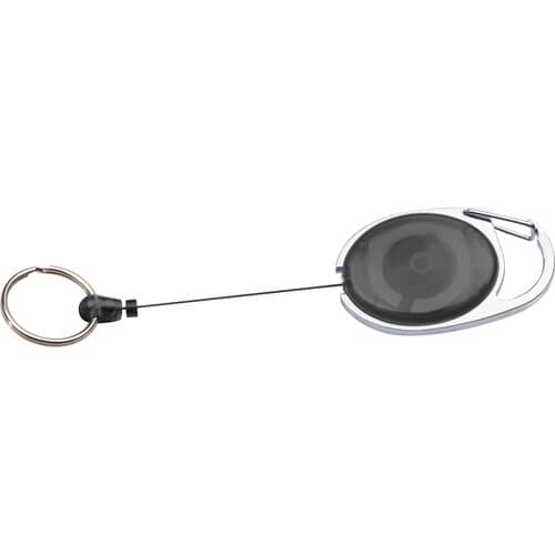 Schlüsselanhänger mit Karabiner und ausziehbarem Schlüsselring DIANA
