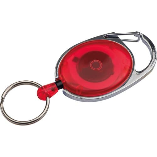 Schlüsselanhänger mit Karabiner und ausziehbarem Schlüsselring DIANA