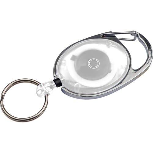 Schlüsselanhänger mit Karabiner und ausziehbarem Schlüsselring DIANA