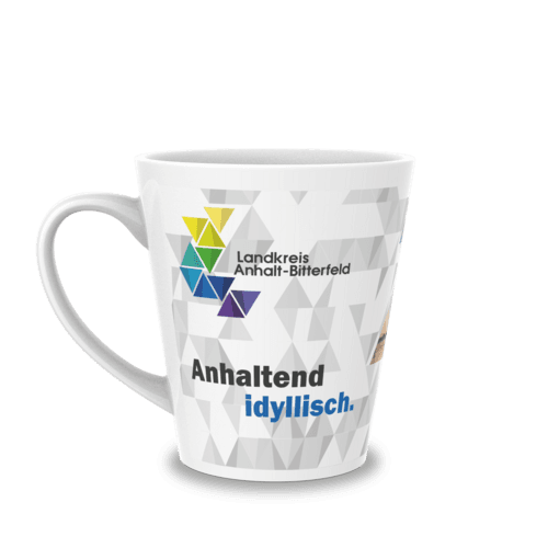 Form 793 Keramiktasse Sublimation weiss, konisch