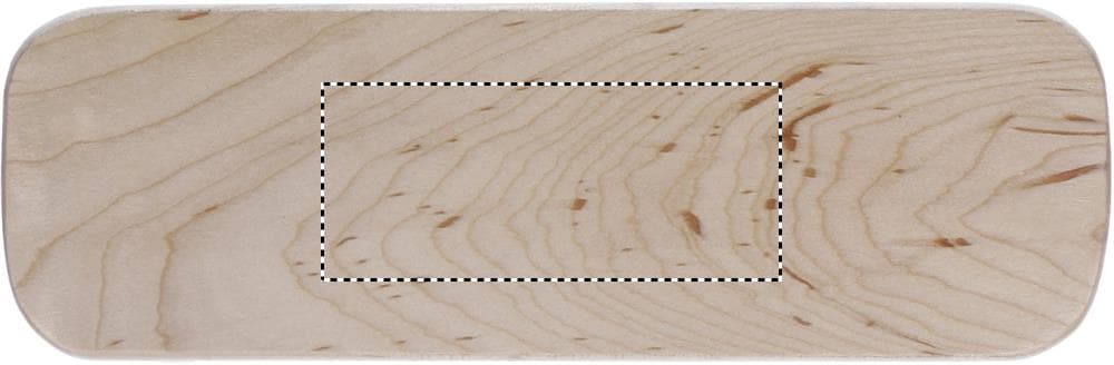 DEMOIN Schreibtischset in Holzbox – Druckbeispiel Laser, 1-farbig, max. 70.0 x 30.0mm - TOP BOX