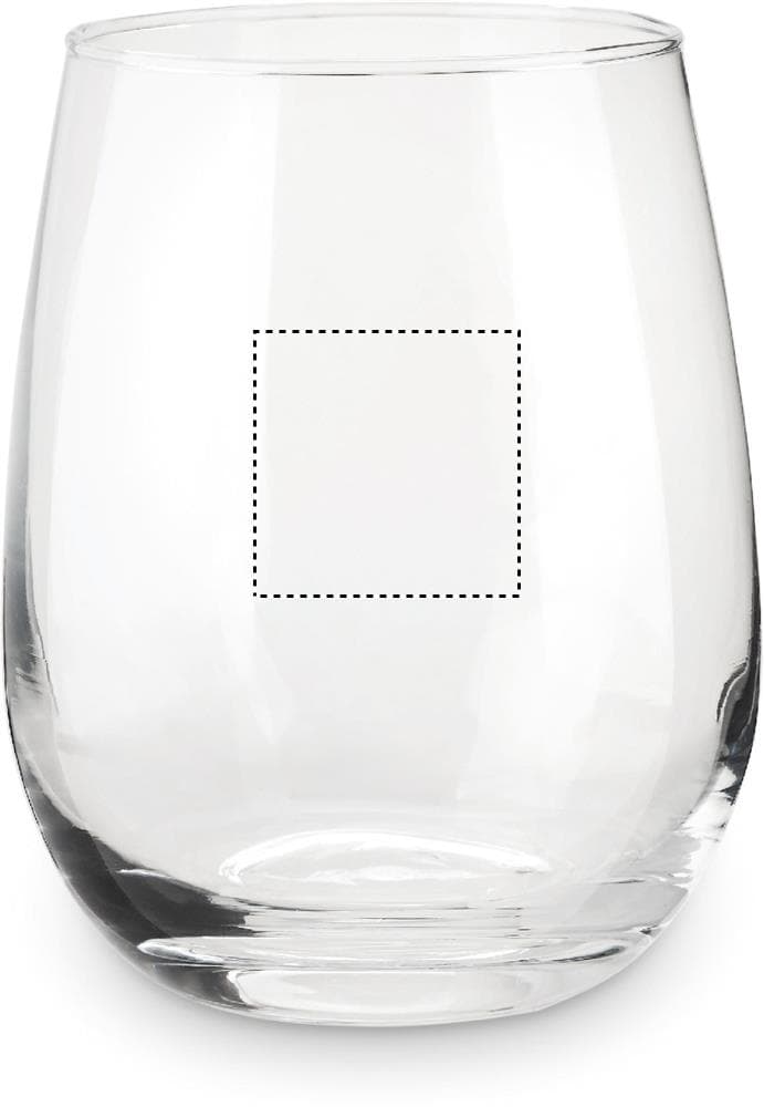 BLESS Trinkglas in einer Schachtel – Druckbeispiel Tampondruck, 1-farbig, max. 30.0 x 30.0mm - FRONT