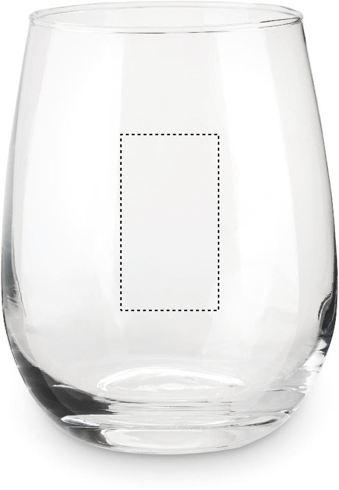 BLESS Trinkglas in einer Schachtel – Druckbeispiel Laser, max. 25.0 x 45.0mm - FRONT LASER
