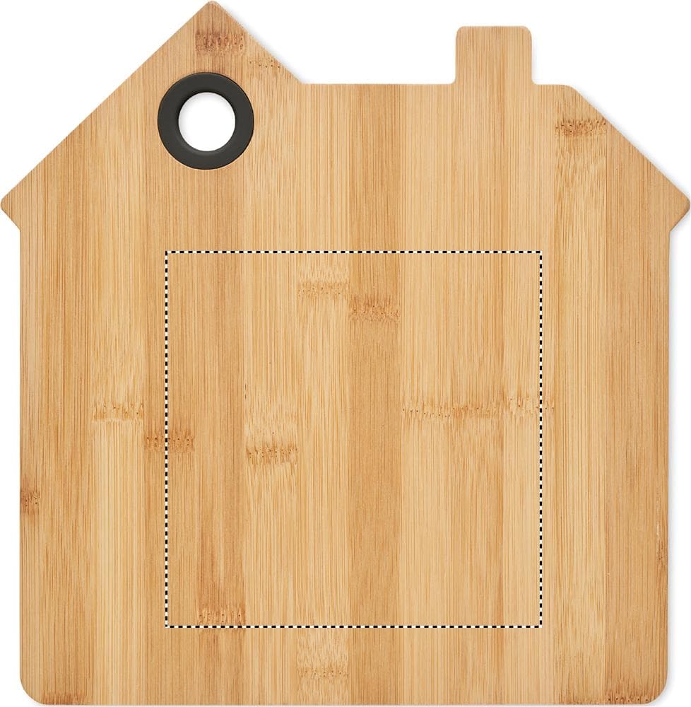 RUMAT Schneidebrett Bambus – Druckbeispiel Laser, 1-farbig, max. 149.0 x 149.0mm - BACK