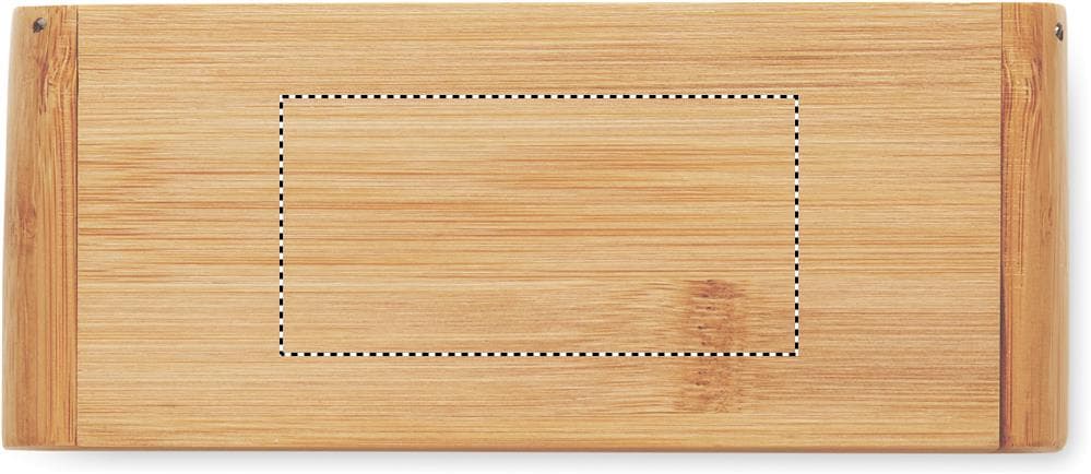 SONO Kellnermesser Bambus – Druckbeispiel Laser, 1-farbig, max. 80.0 x 40.0mm - LID TOP
